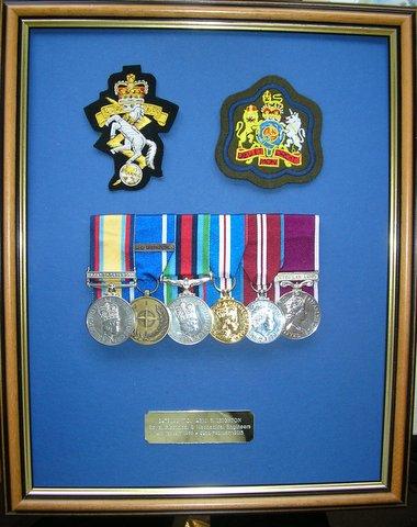 Framing Service for military medals and football shirts